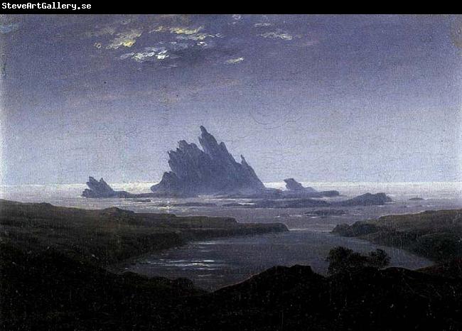 Caspar David Friedrich Rocky Reef on the Sea Shore